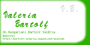 valeria bartolf business card